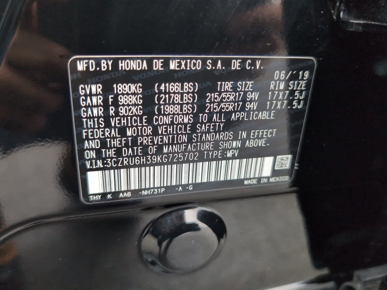 used 2019 Honda HR-V car, priced at $23,498