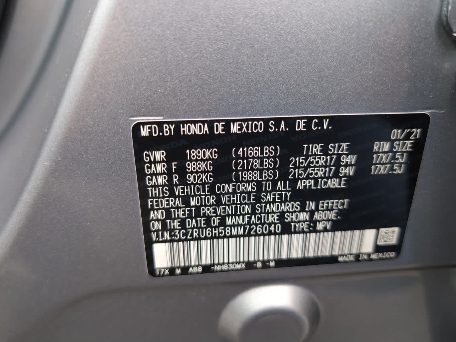 used 2021 Honda HR-V car, priced at $22,998