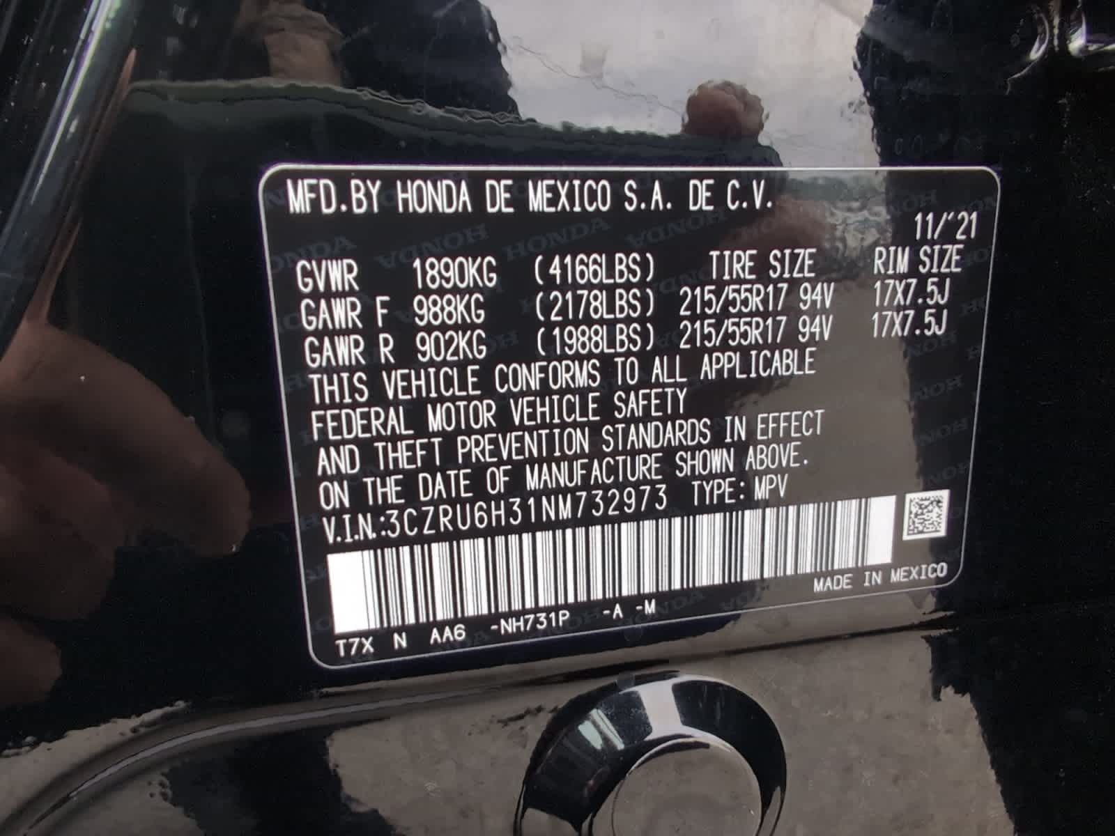 used 2022 Honda HR-V car, priced at $21,698