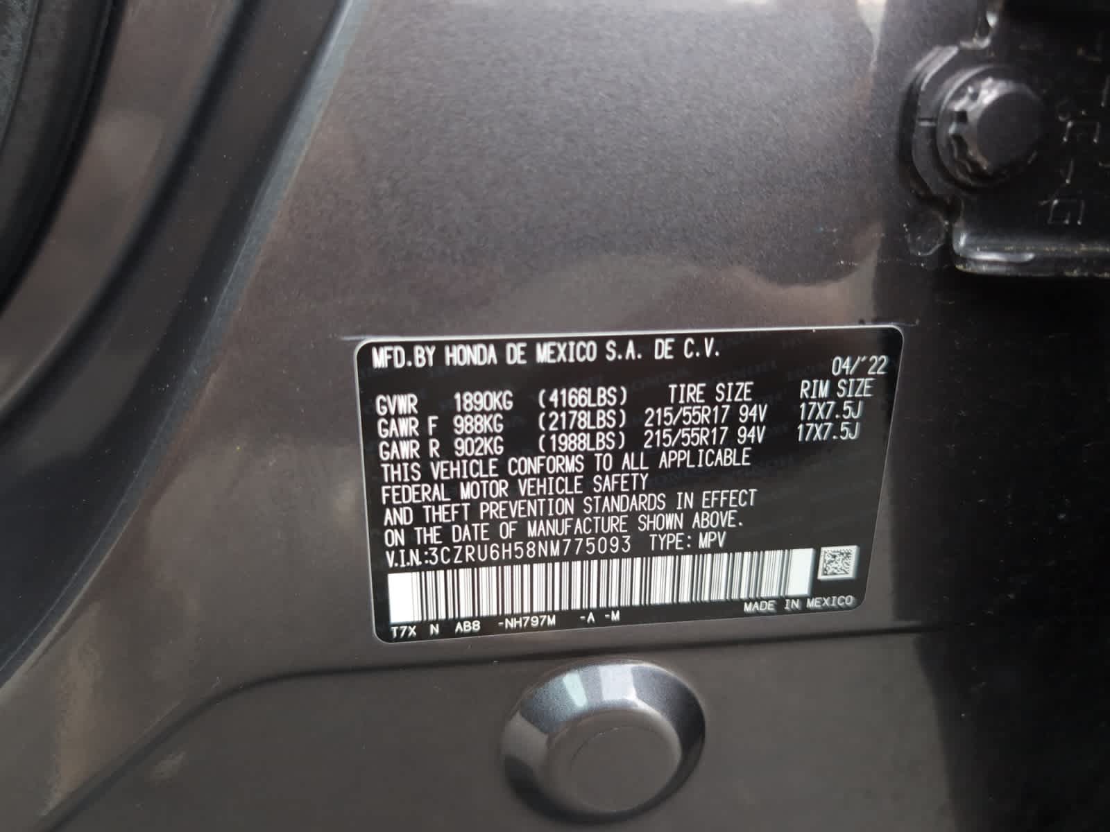 used 2022 Honda HR-V car, priced at $24,498