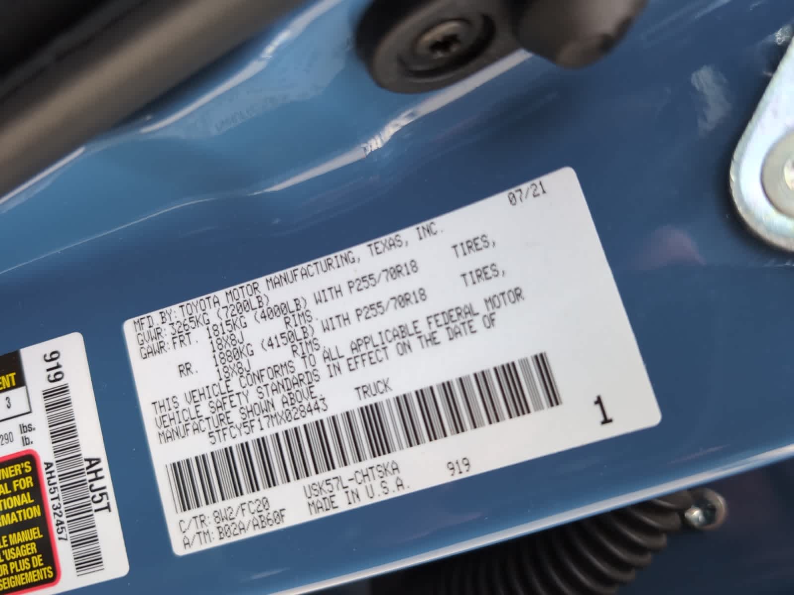 used 2021 Toyota Tundra car, priced at $37,698