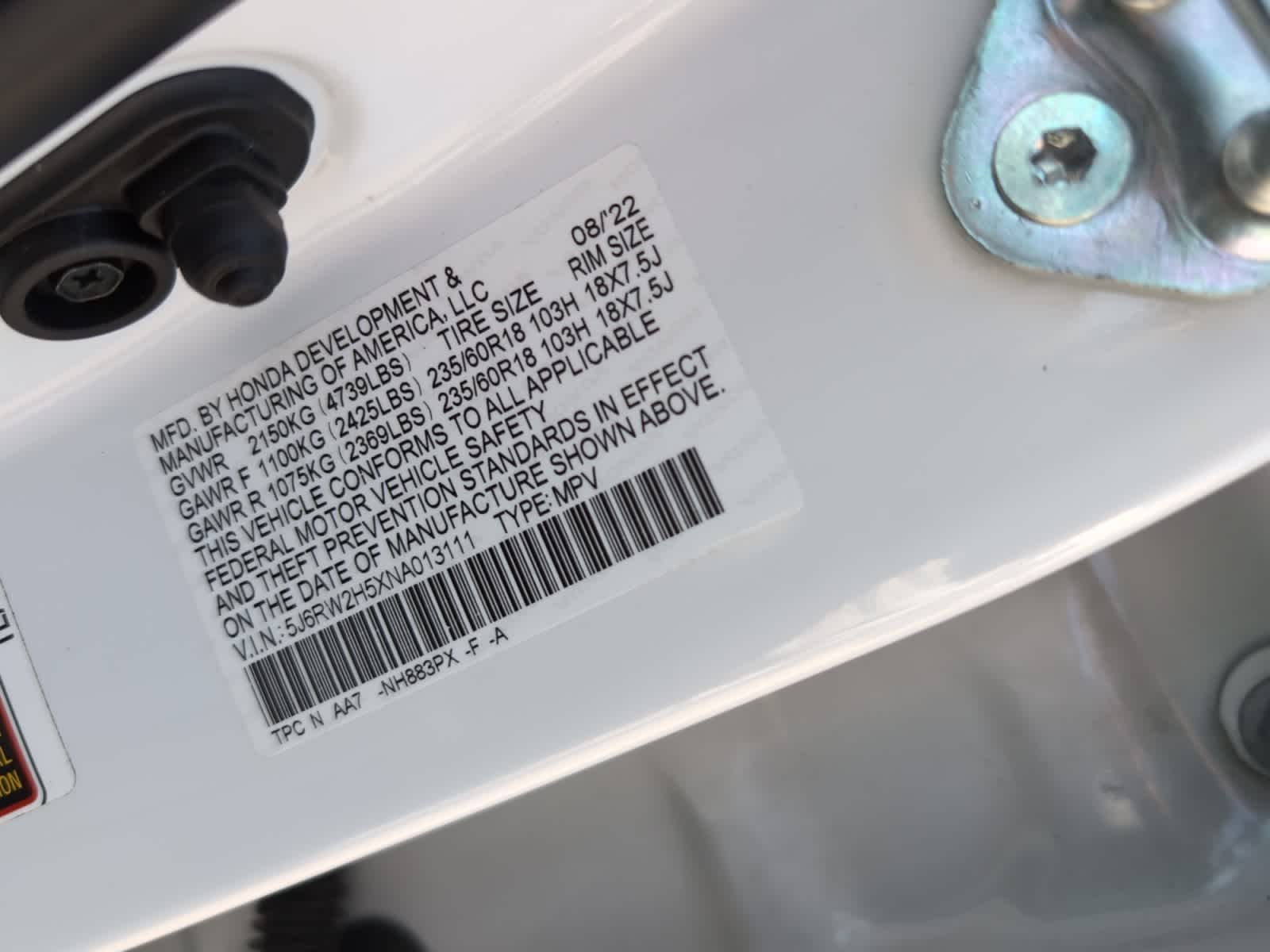 used 2022 Honda CR-V car, priced at $30,298
