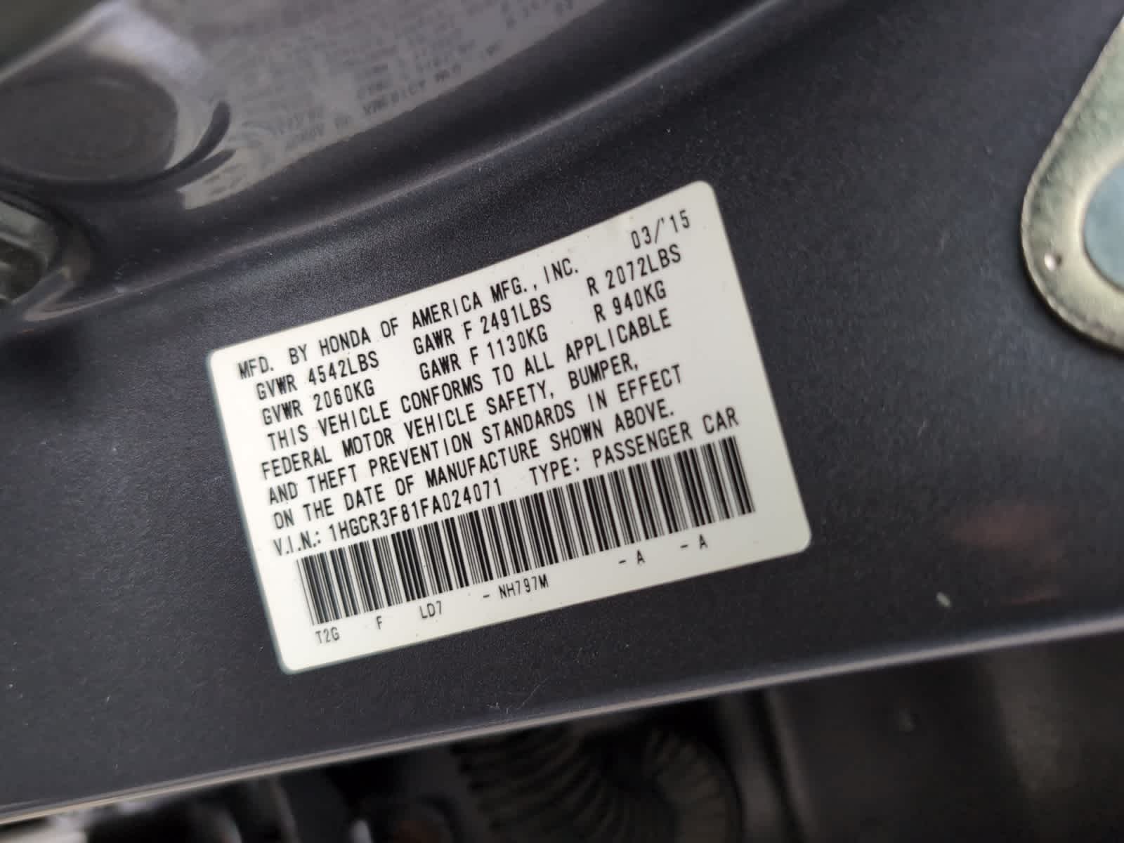 used 2015 Honda Accord car, priced at $18,998