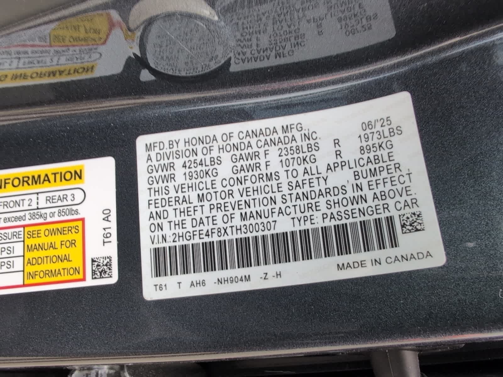 new 2026 Honda Civic Hybrid car, priced at $30,445