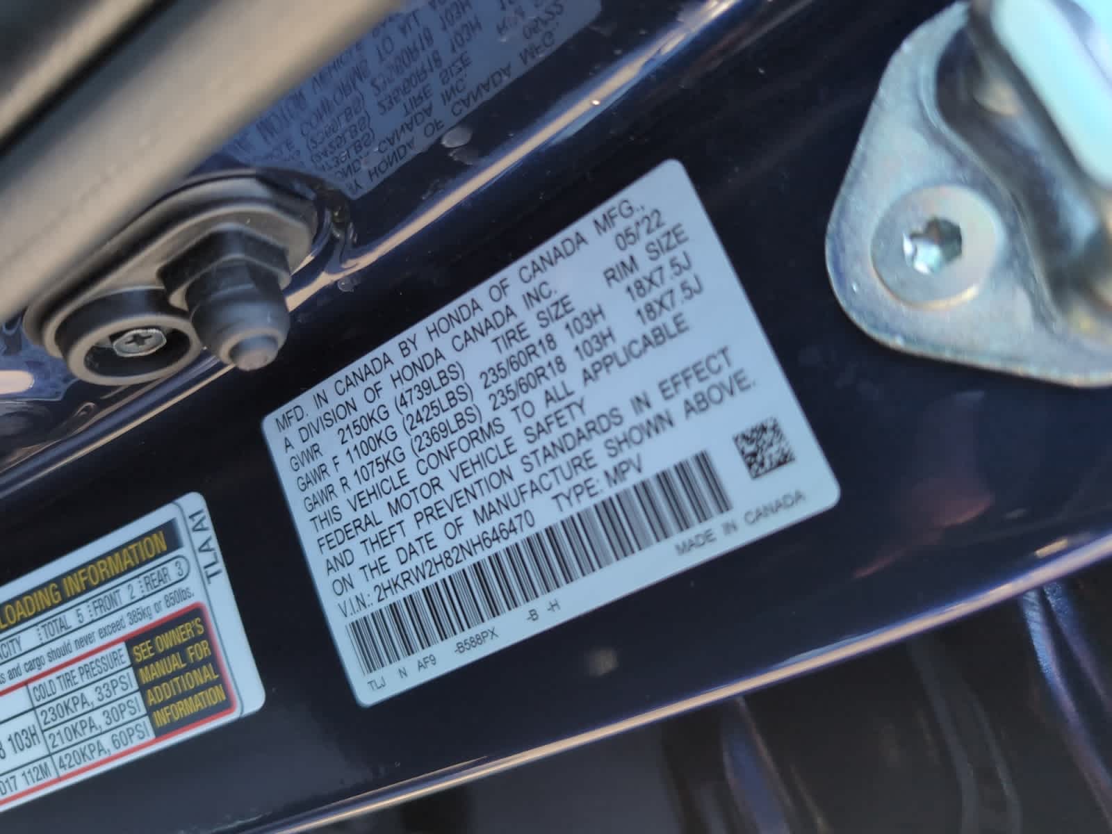 used 2022 Honda CR-V car, priced at $30,698