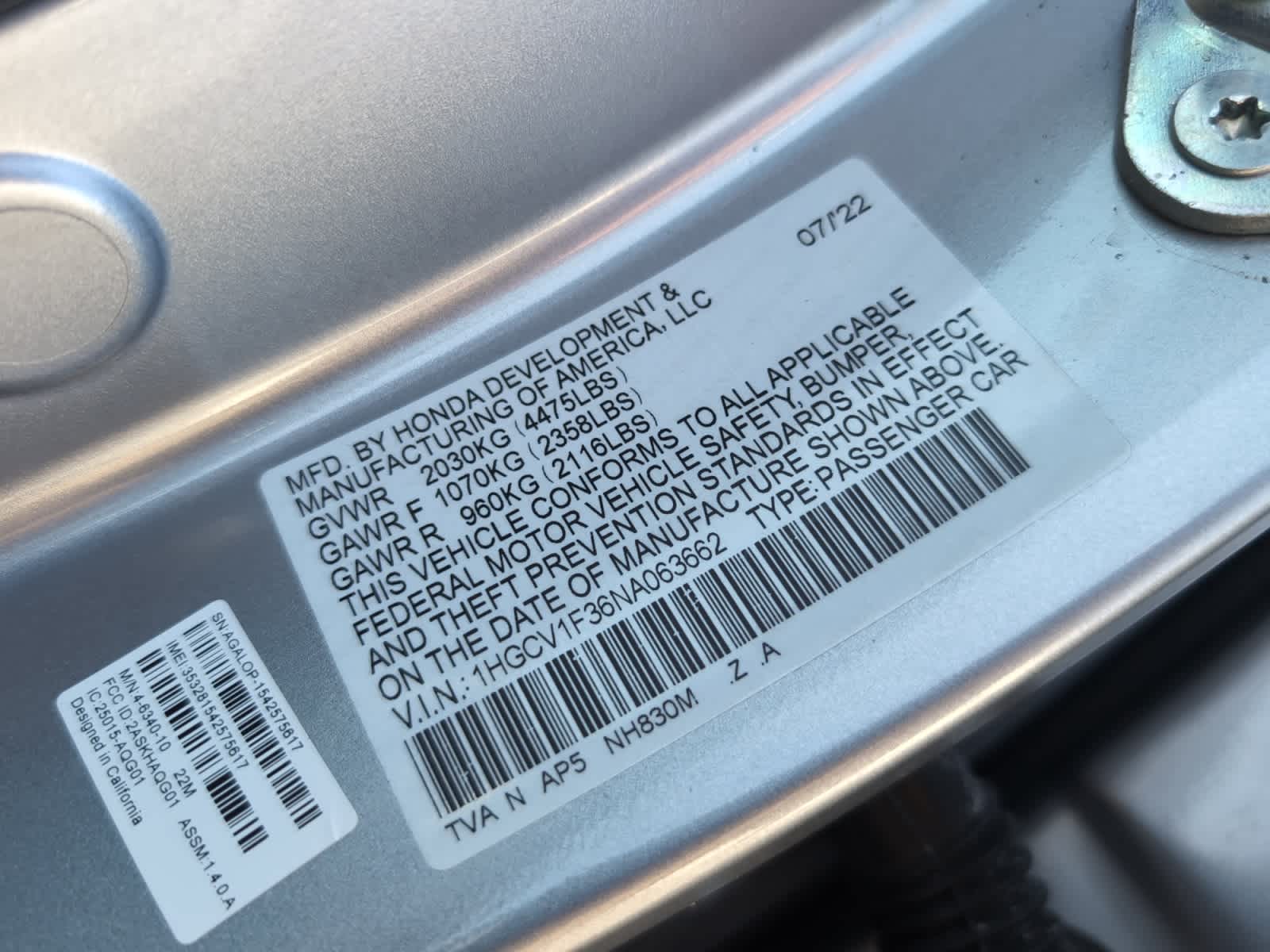 used 2022 Honda Accord car, priced at $26,998