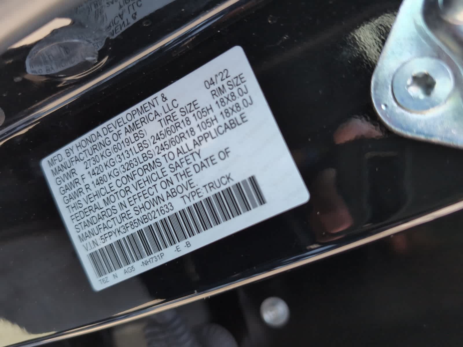 used 2022 Honda Ridgeline car, priced at $35,498