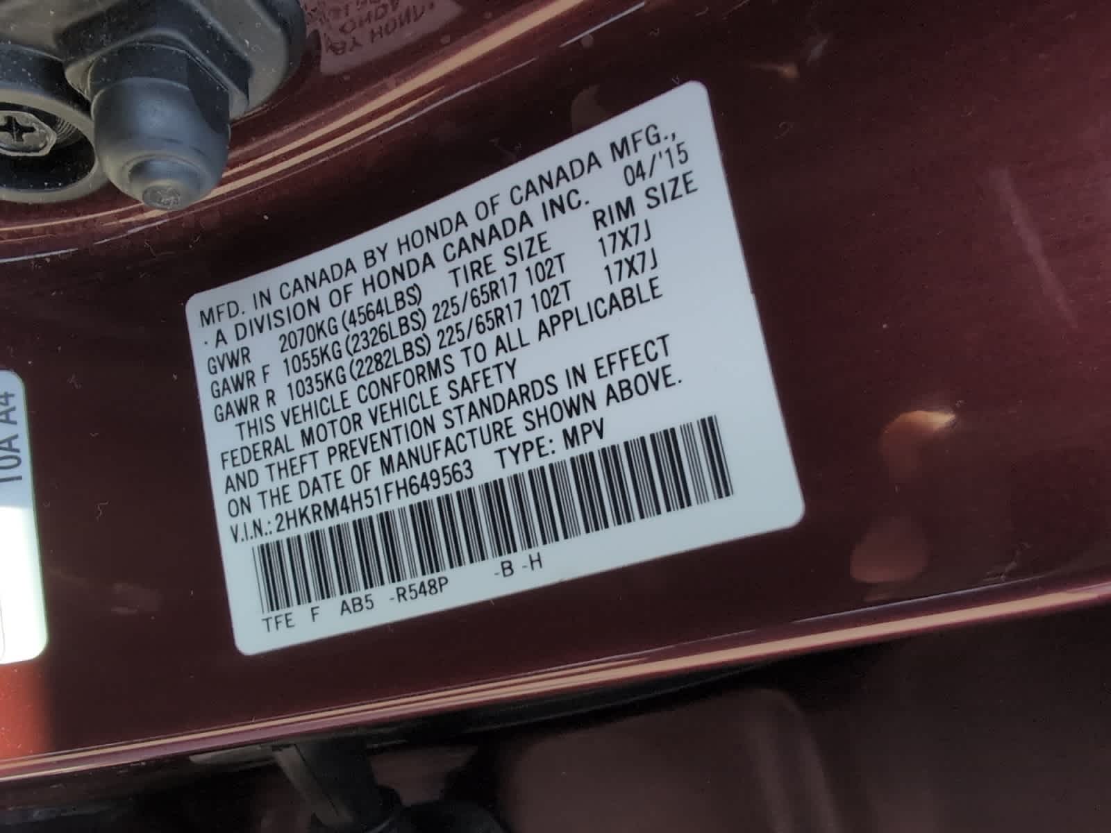 used 2015 Honda CR-V car, priced at $16,498