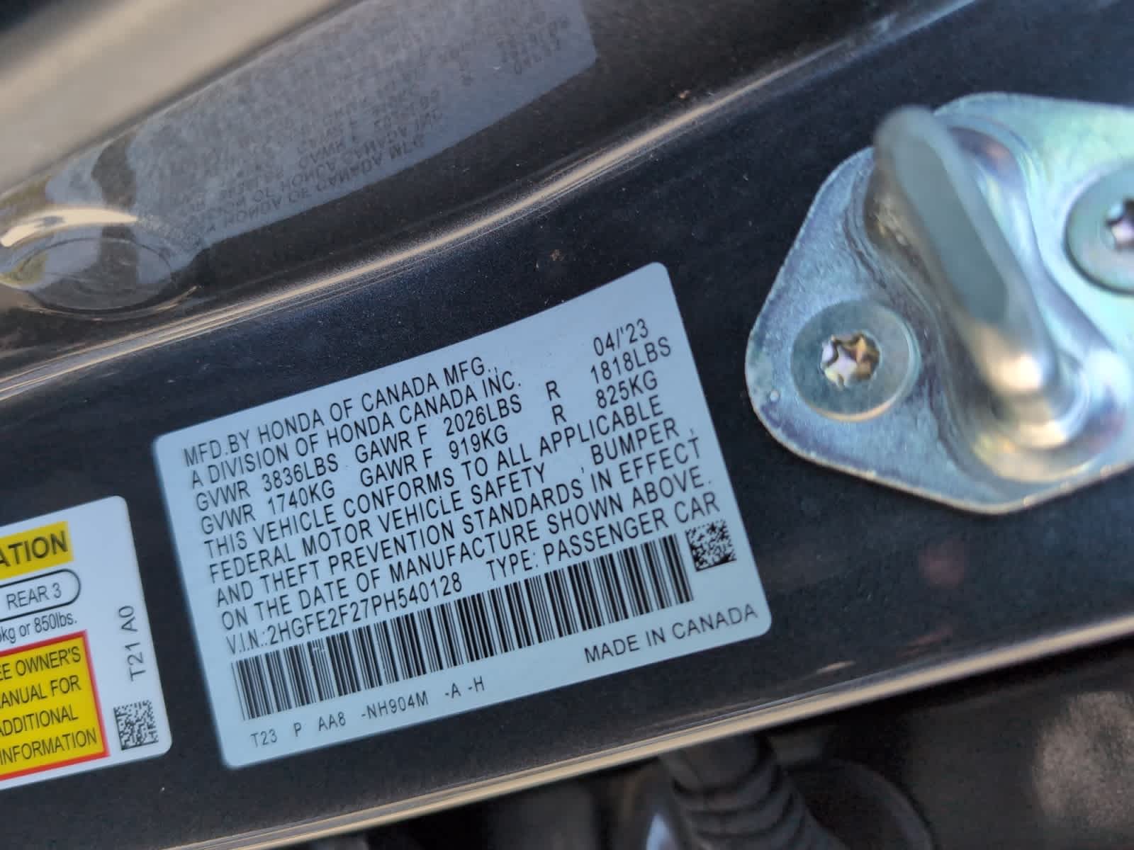 used 2023 Honda Civic car, priced at $24,498