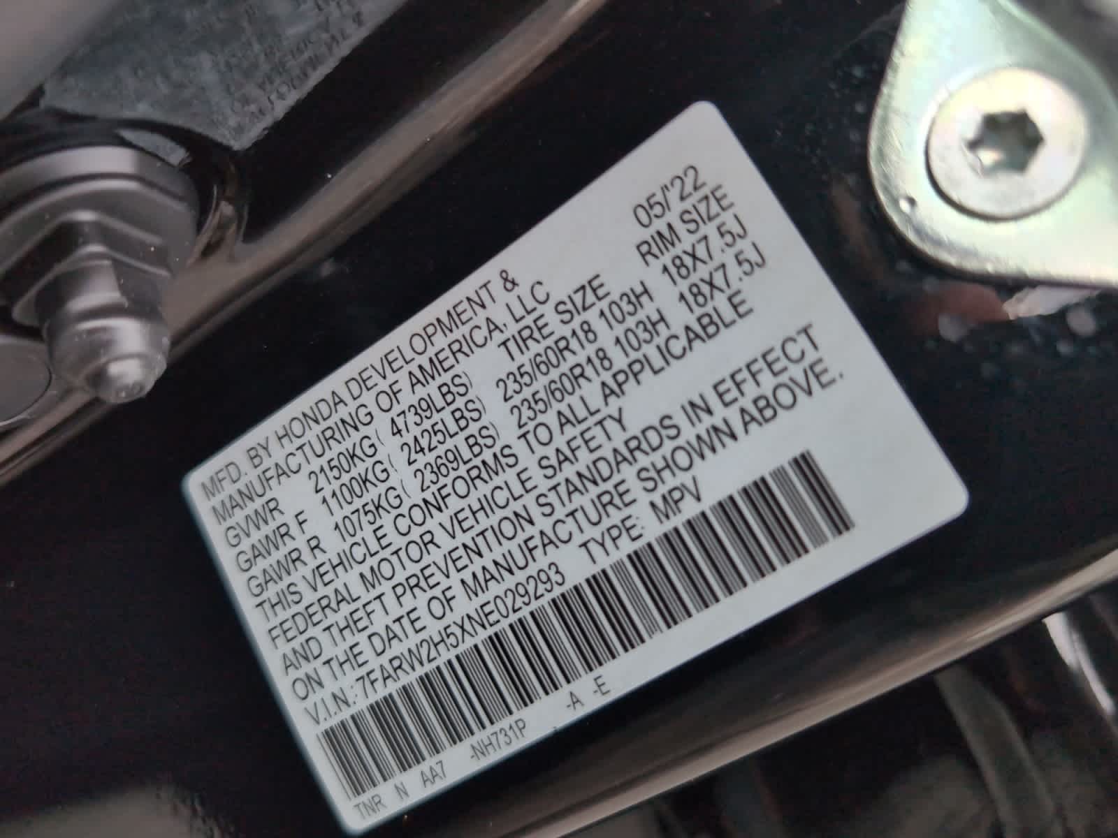 used 2022 Honda CR-V car, priced at $30,298