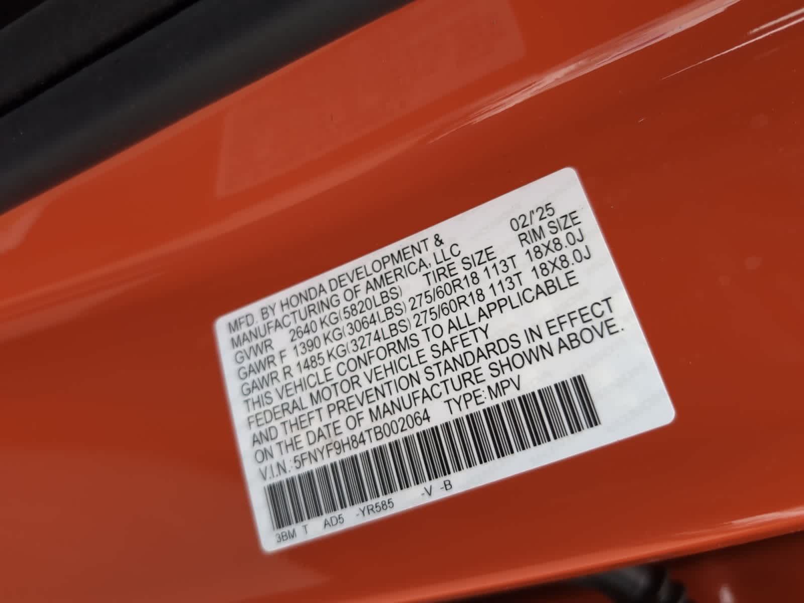 new 2026 Honda Passport car, priced at $54,355