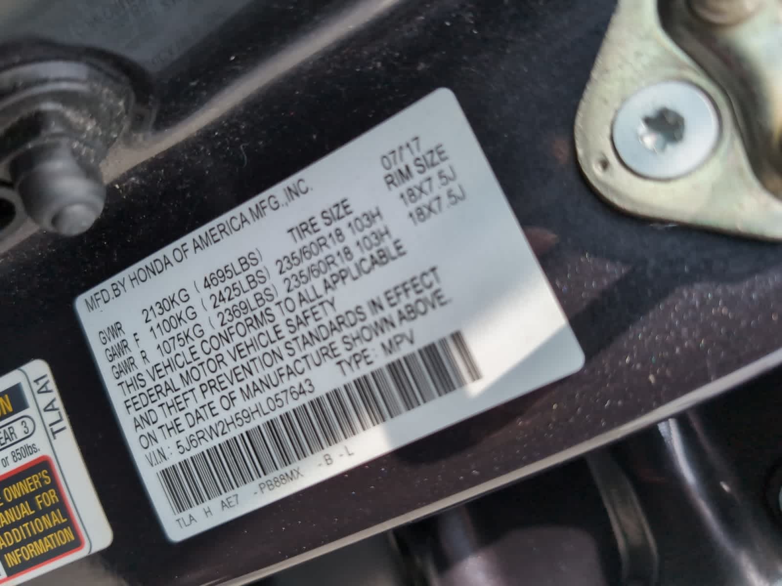 used 2017 Honda CR-V car, priced at $21,298
