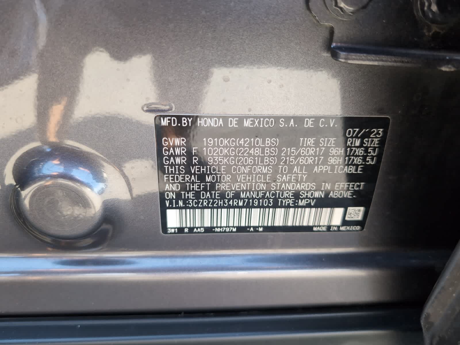used 2024 Honda HR-V car, priced at $26,998