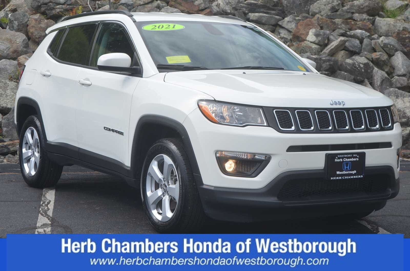 used 2021 Jeep Compass car, priced at $21,598