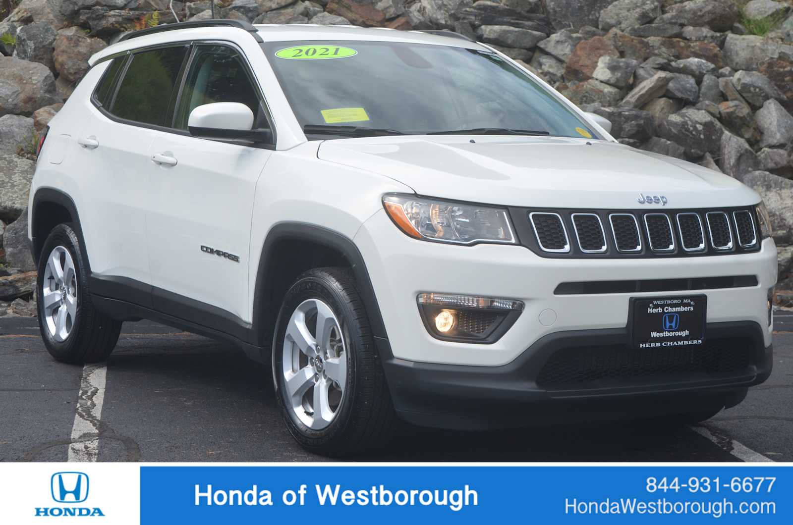 used 2021 Jeep Compass car, priced at $21,598