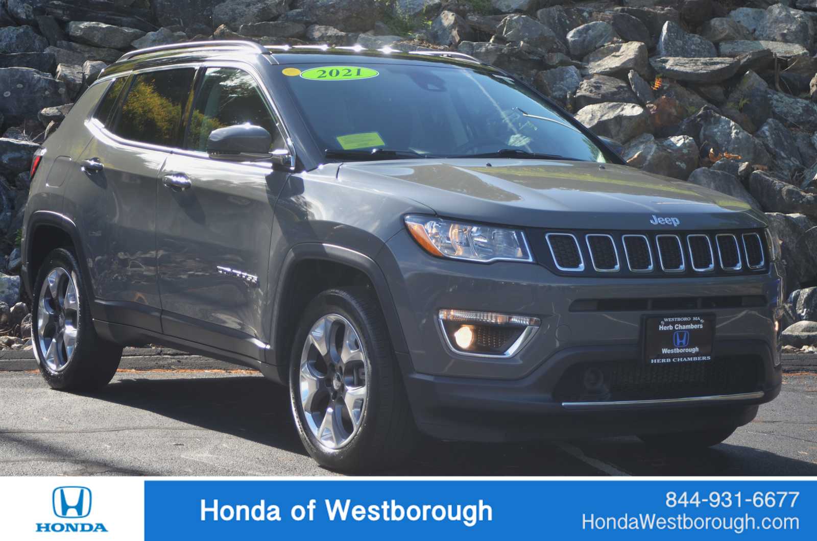 used 2021 Jeep Compass car, priced at $21,798