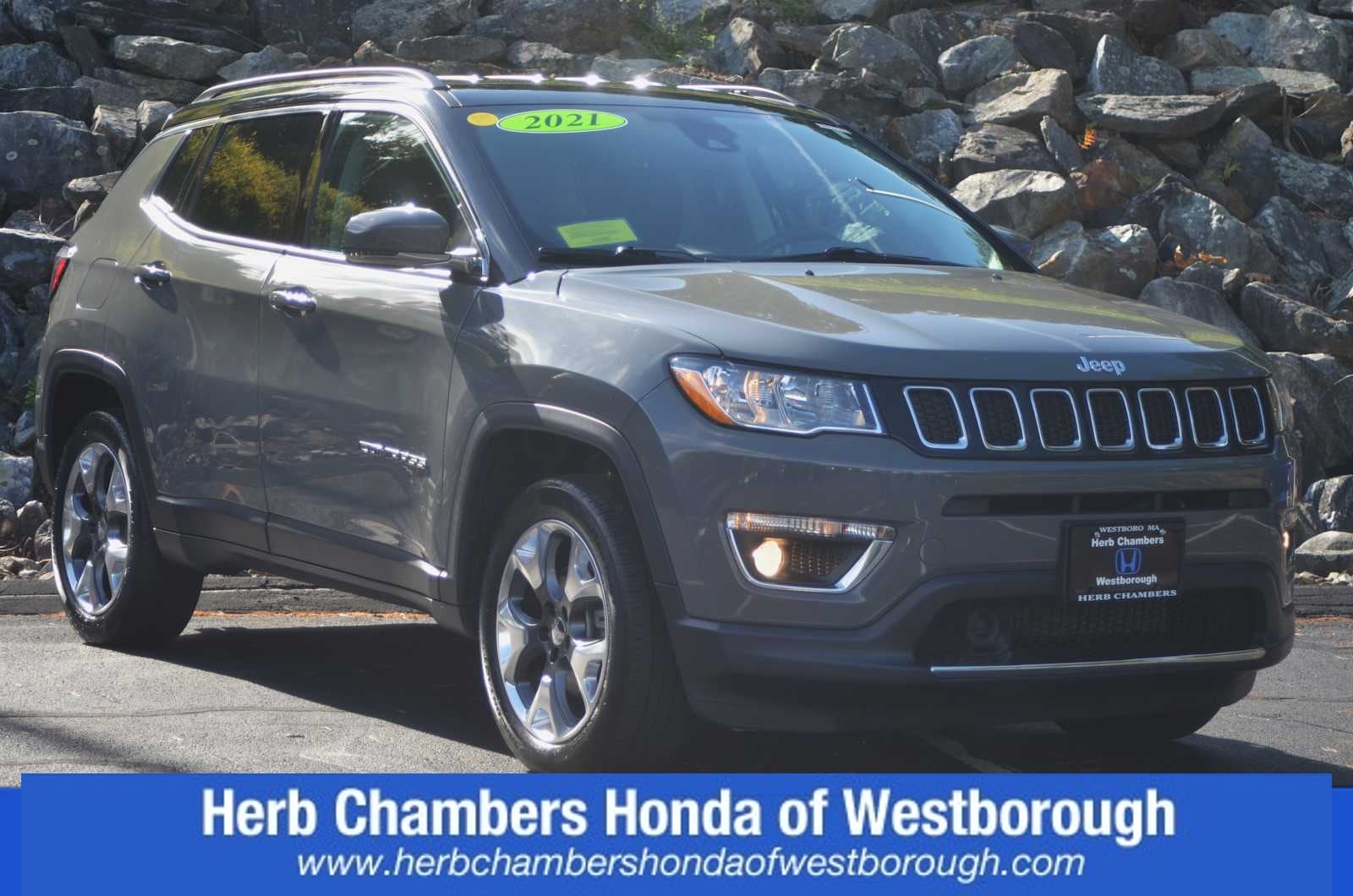 used 2021 Jeep Compass car, priced at $21,998