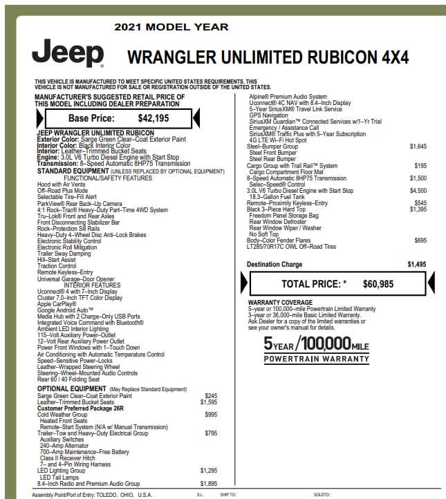 used 2021 Jeep Wrangler car, priced at $36,998