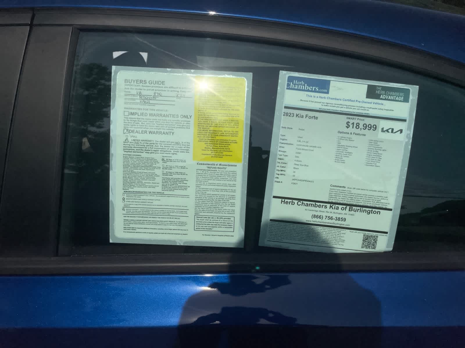 used 2023 Kia Forte car, priced at $18,347