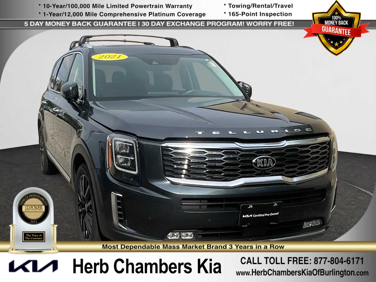 used 2021 Kia Telluride car, priced at $34,300