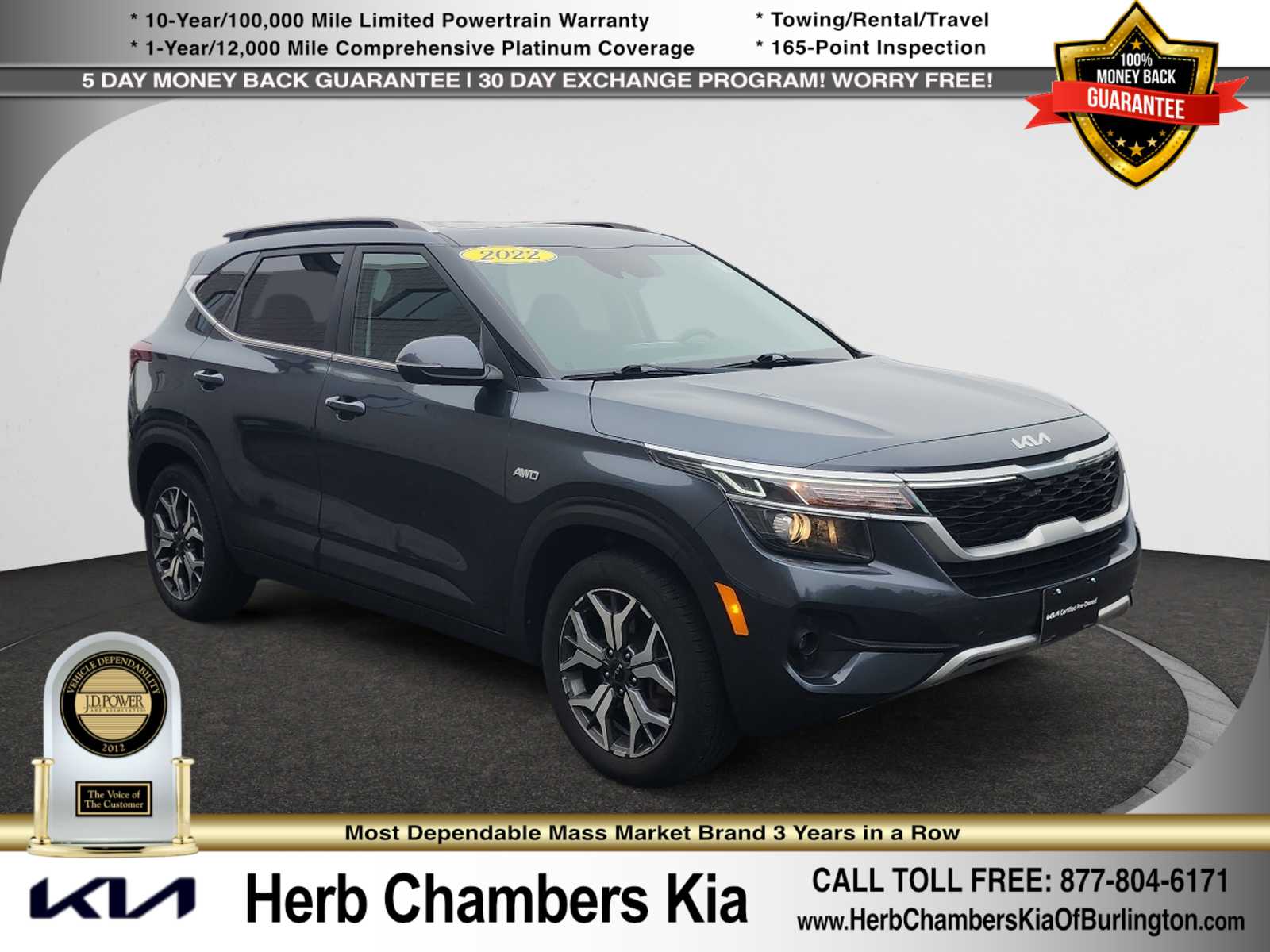used 2022 Kia Seltos car, priced at $22,189