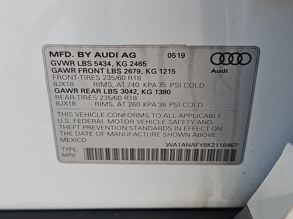 used 2019 Audi Q5 car, priced at $22,998