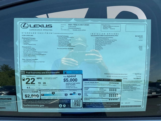 new 2025 Lexus IS 350 car