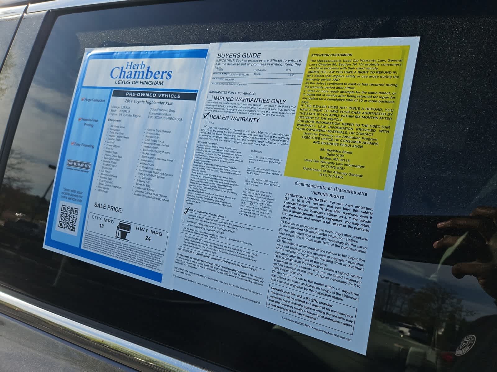 used 2014 Toyota Highlander car, priced at $15,498