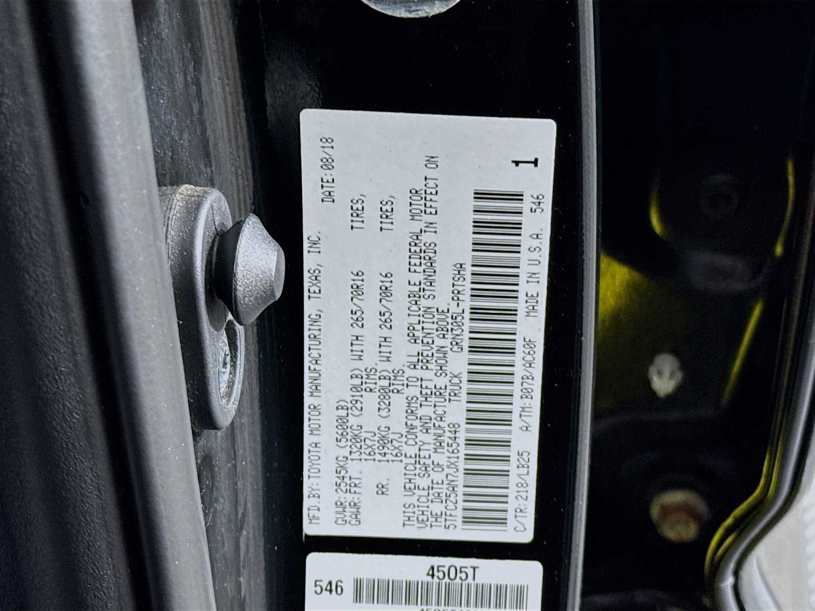 used 2018 Toyota Tacoma car, priced at $39,998