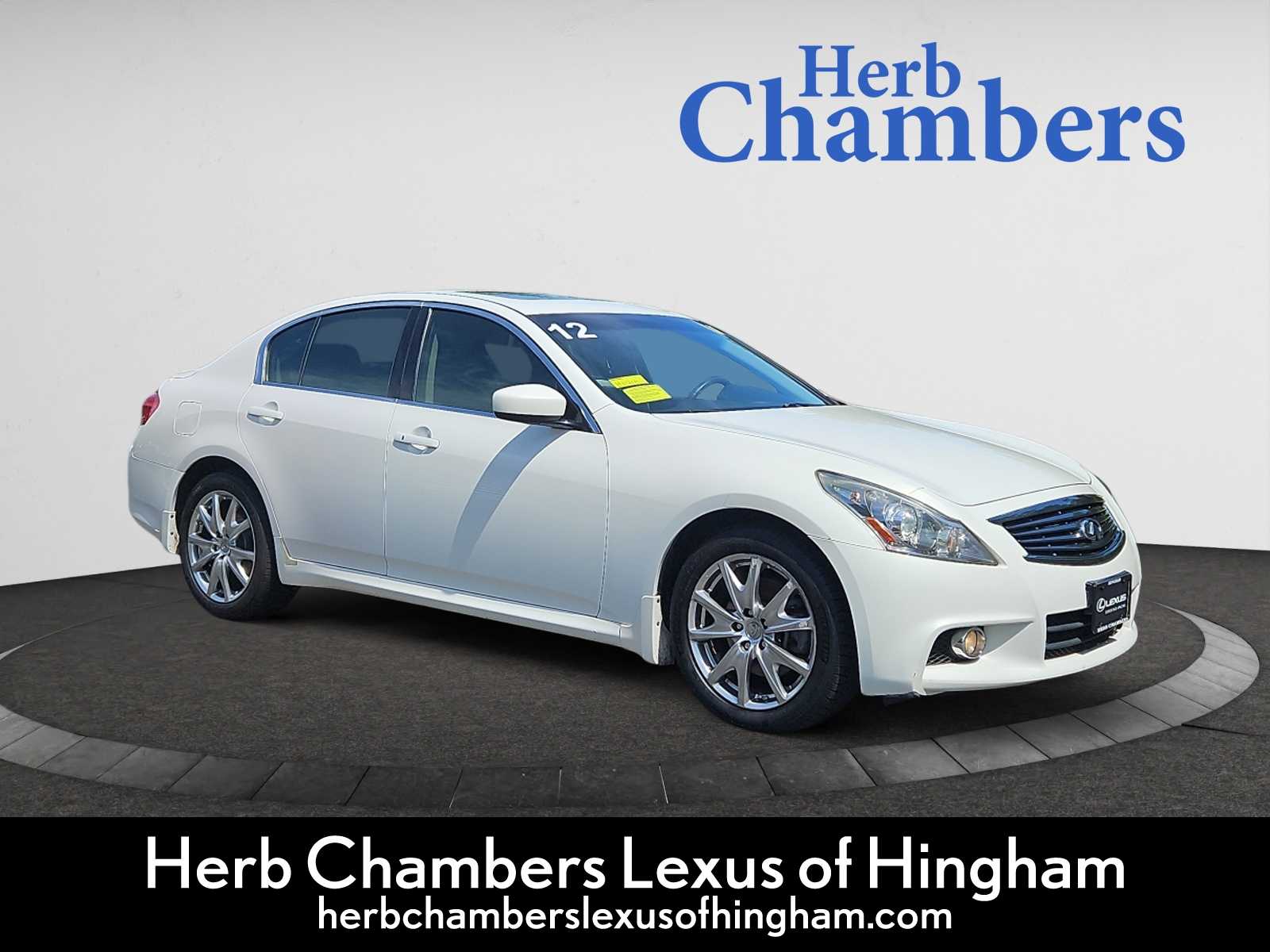 used 2012 INFINITI G37 car, priced at $10,998