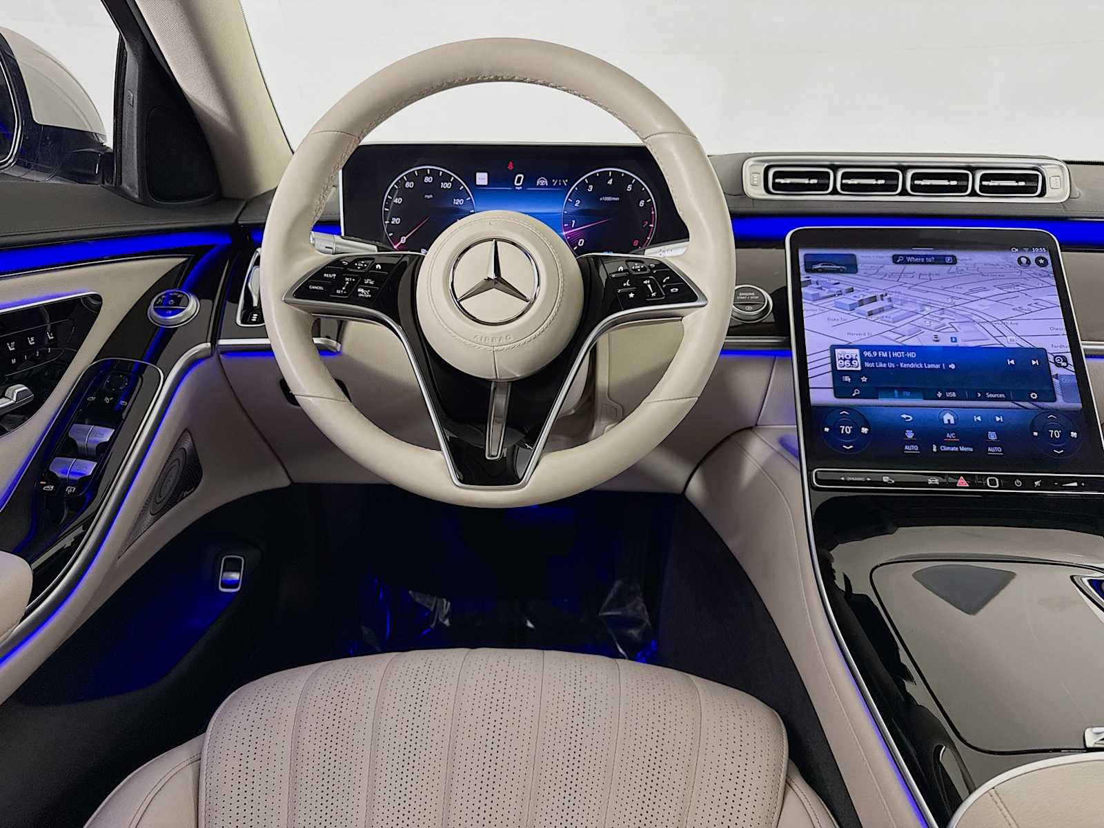 used 2022 Mercedes-Benz S-Class car, priced at $69,998