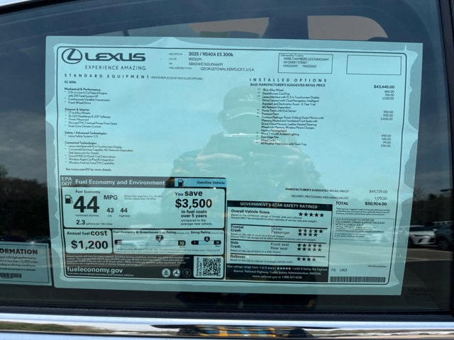 new 2025 Lexus ES 300h car
