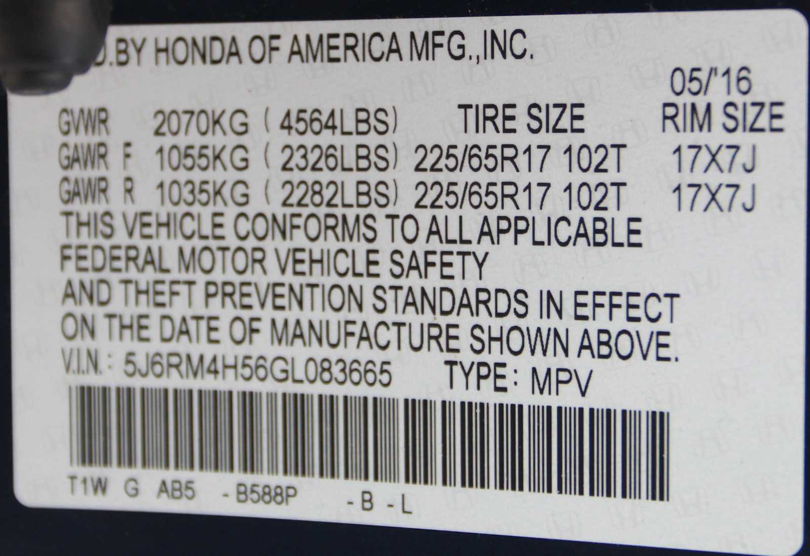 used 2016 Honda CR-V car, priced at $18,498