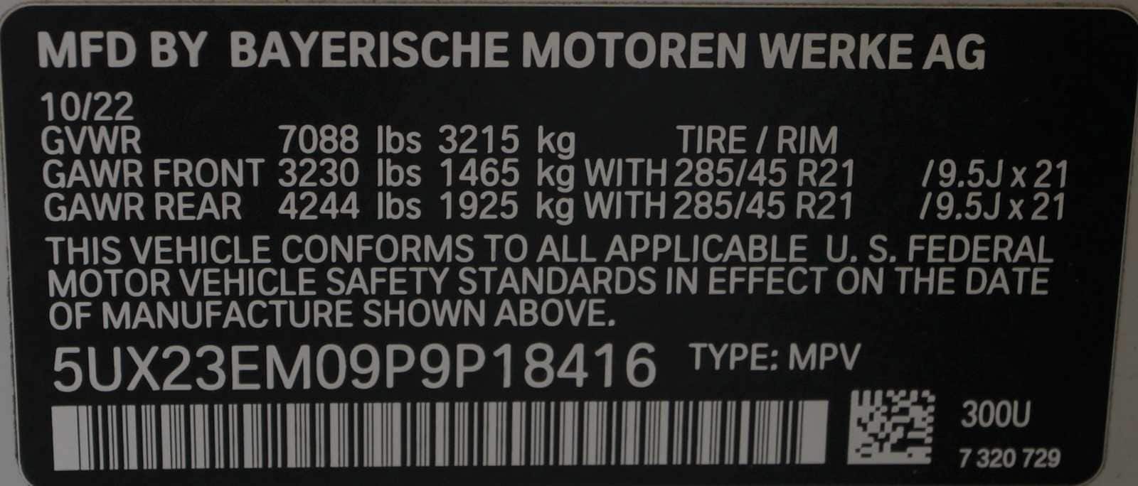 used 2023 BMW X7 car, priced at $61,498