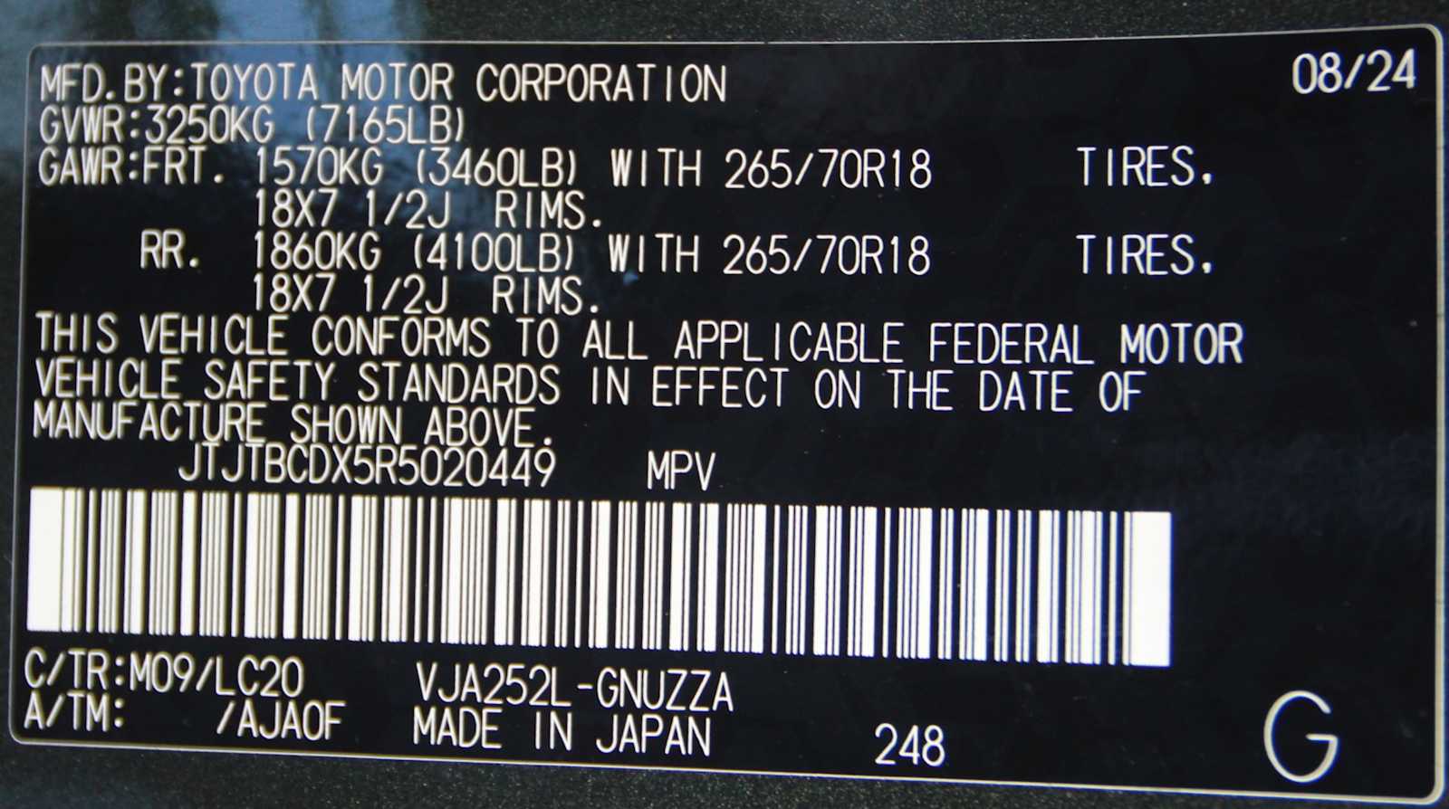 used 2024 Lexus GX 550 car, priced at $82,998