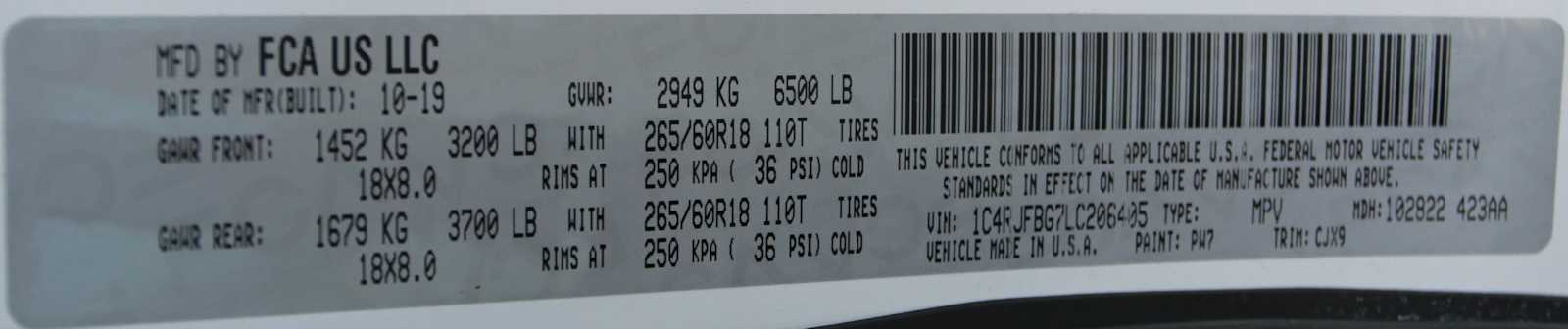 used 2020 Jeep Grand Cherokee car, priced at $27,998