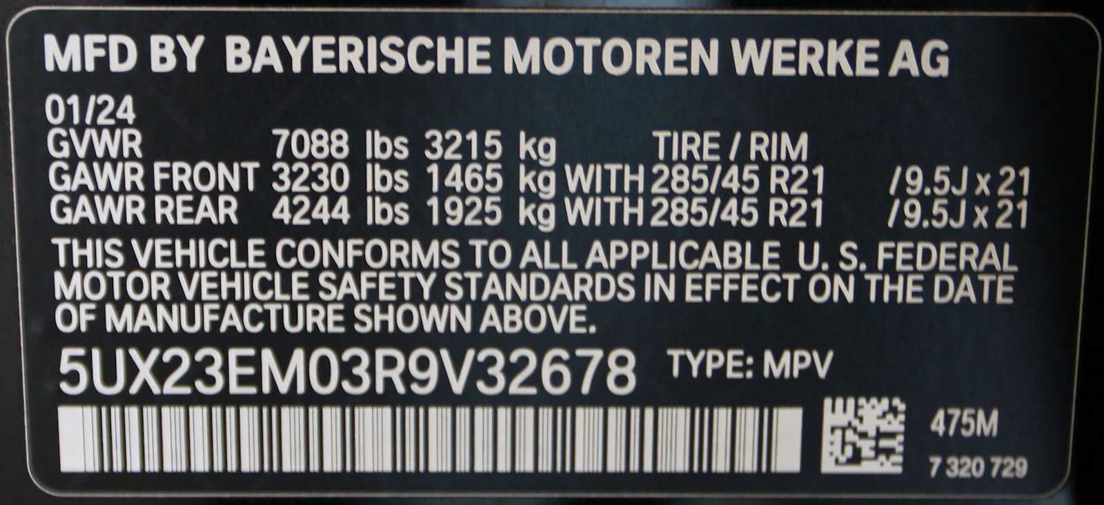 used 2024 BMW X7 car, priced at $69,998