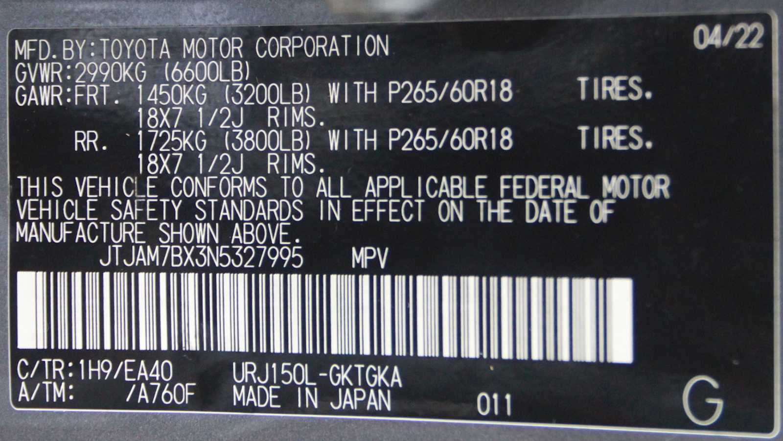 used 2022 Lexus GX 460 car, priced at $52,998