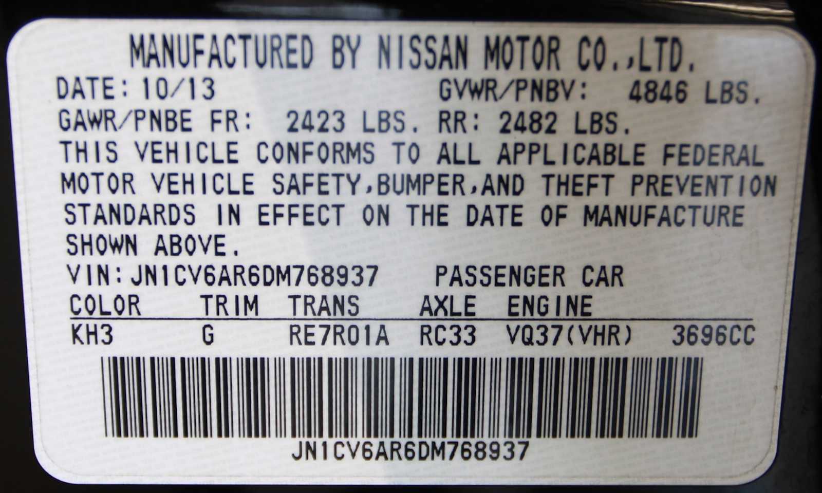 used 2013 INFINITI G37 car, priced at $12,998