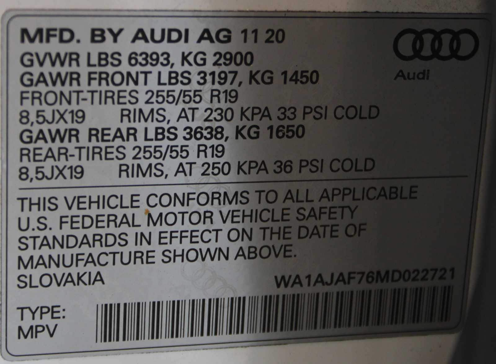 used 2021 Audi Q7 car, priced at $29,998