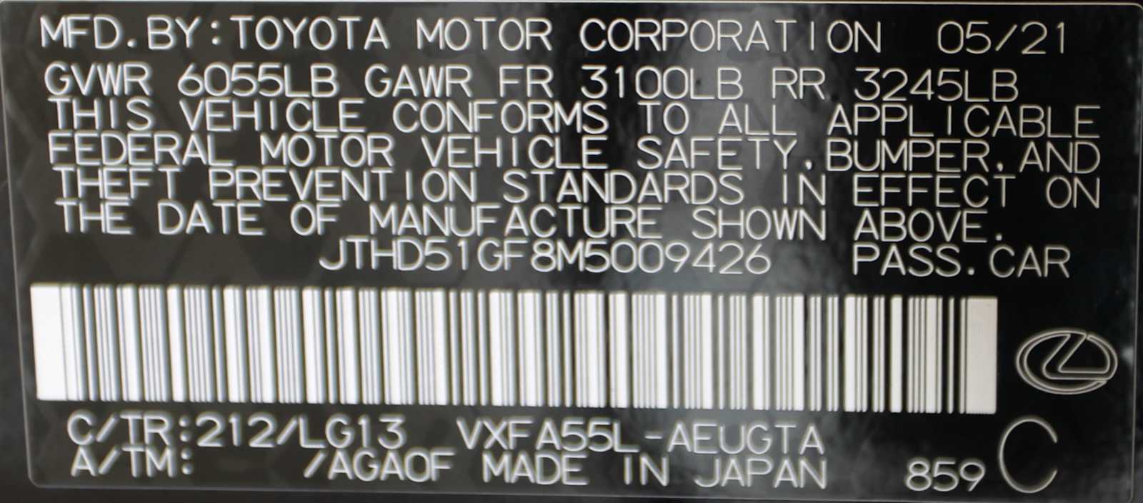 used 2021 Lexus LS 500 car, priced at $48,998