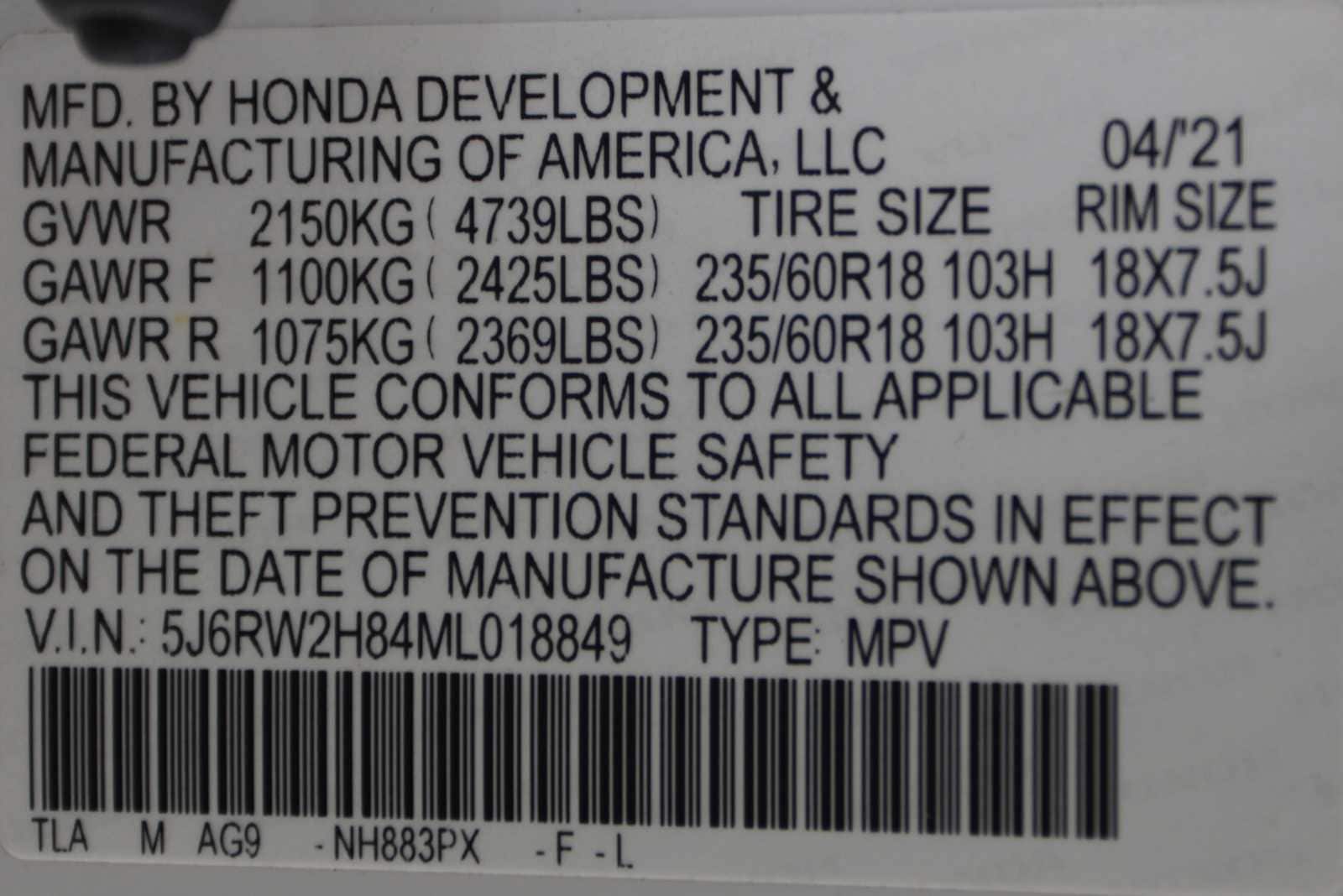 used 2021 Honda CR-V car, priced at $27,498