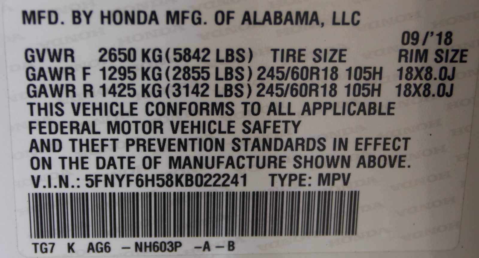 used 2019 Honda Pilot car, priced at $24,998