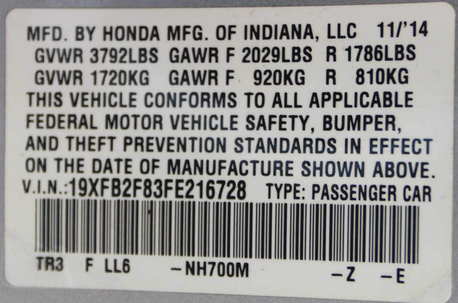 used 2015 Honda Civic car, priced at $14,998