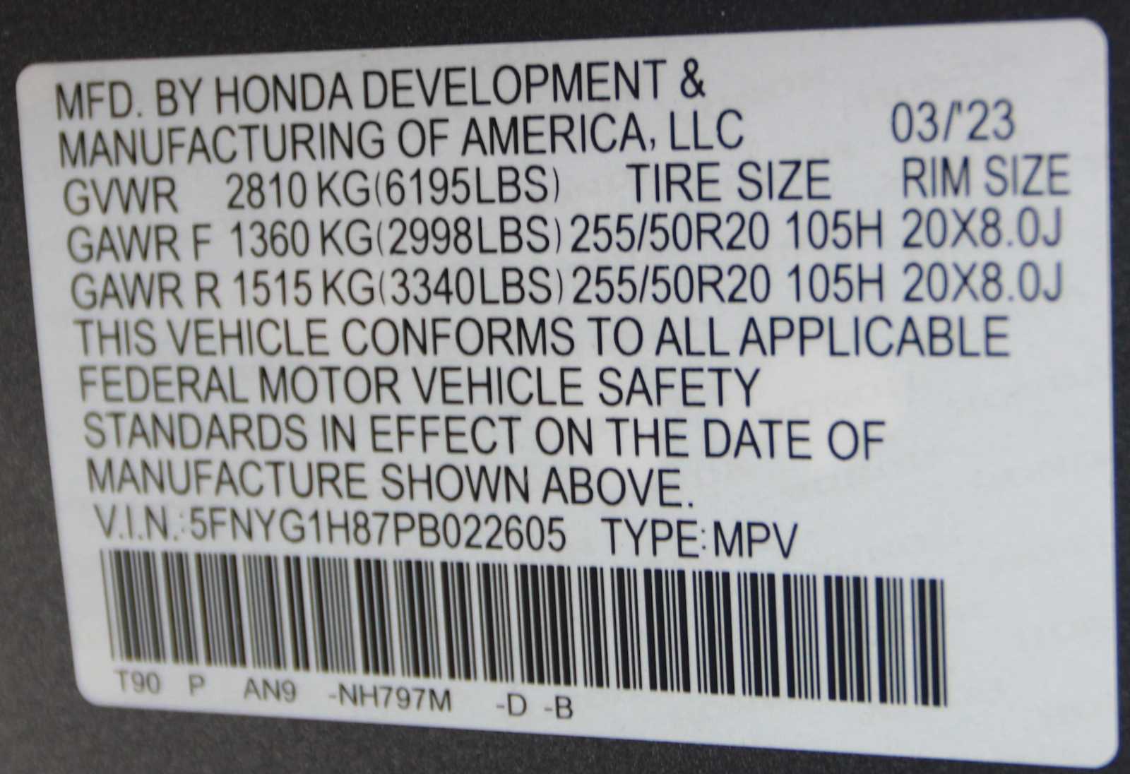 used 2023 Honda Pilot car, priced at $44,498