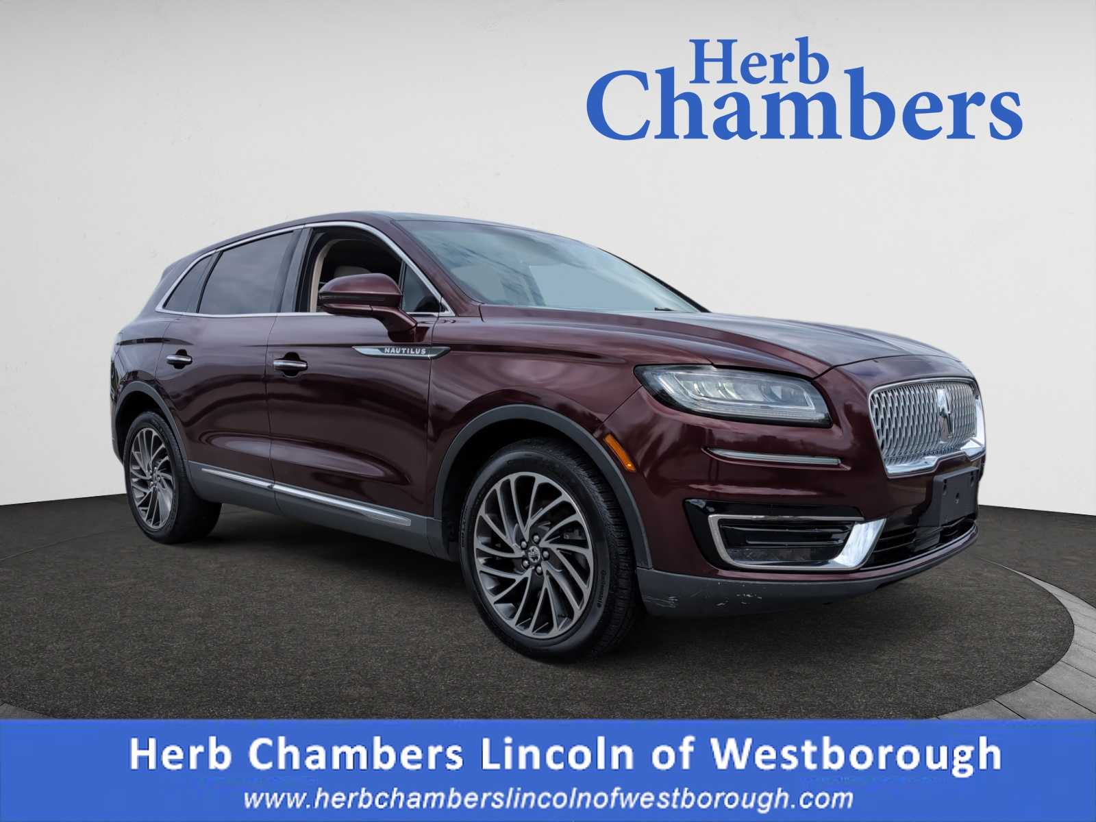 used 2019 Lincoln Nautilus car, priced at $22,998