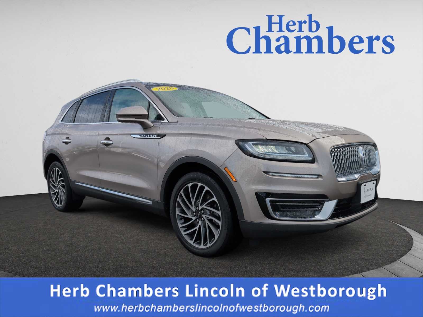 used 2020 Lincoln Nautilus car, priced at $27,498