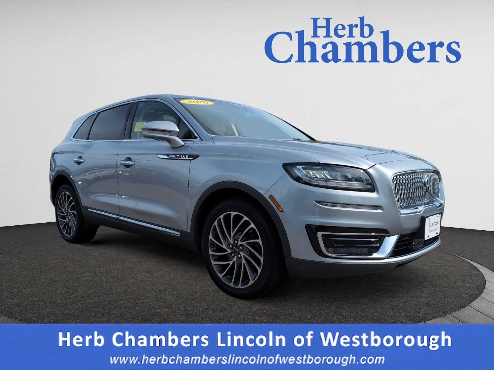 used 2020 Lincoln Nautilus car, priced at $28,498