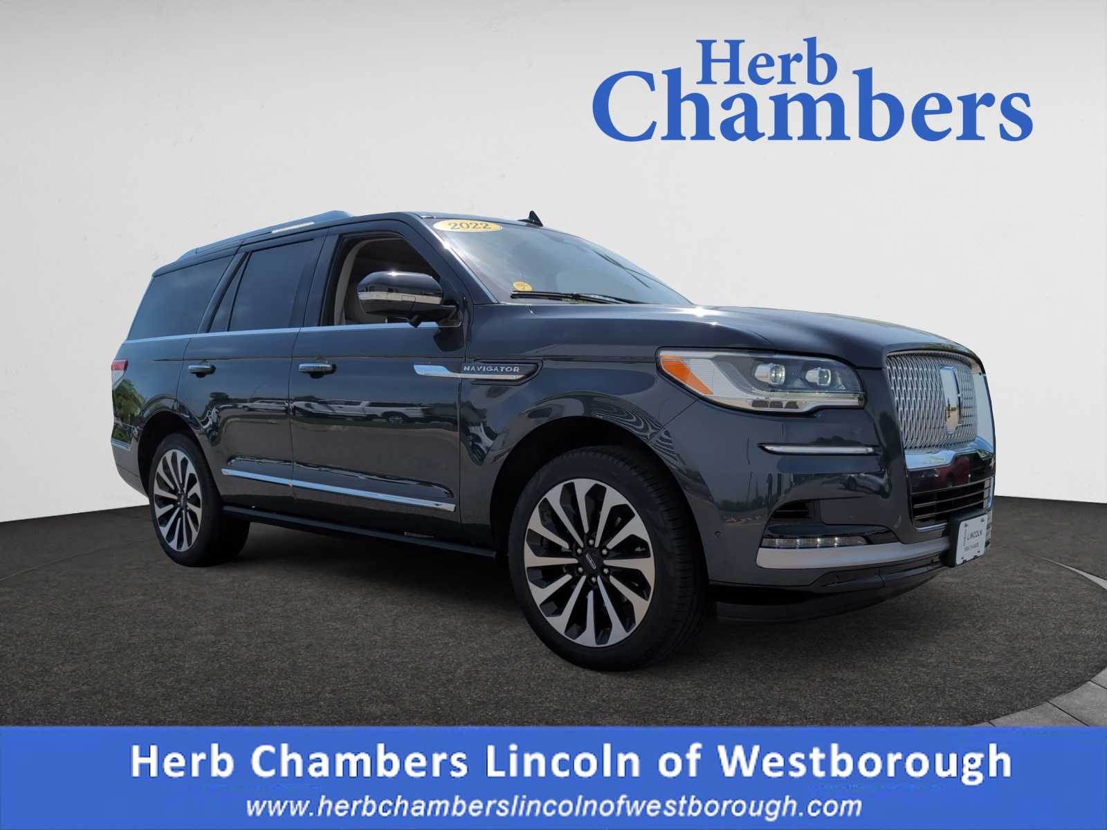 used 2022 Lincoln Navigator car, priced at $64,998