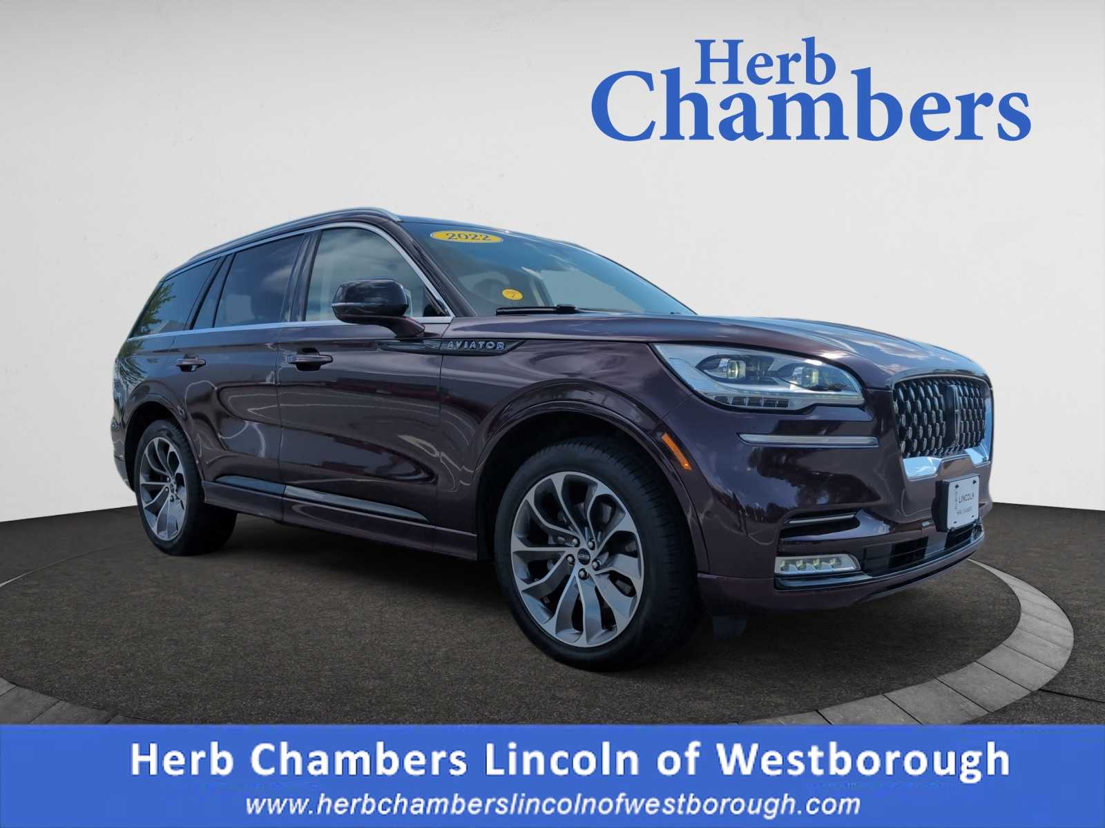 used 2022 Lincoln Aviator car, priced at $35,998